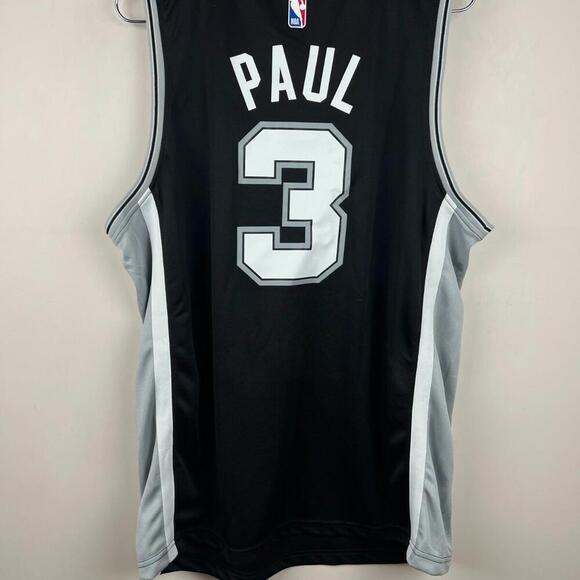 Men’s San Antonio Spurs Fanatics Chris Paul #3 Black NBA Jersey Size L - Picture 3 of 8